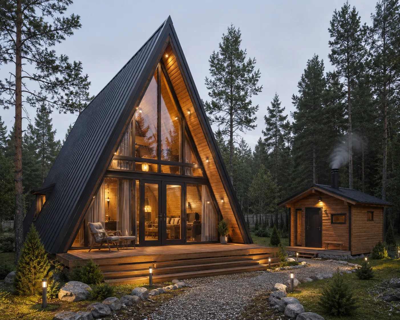 A-frame домик Pine