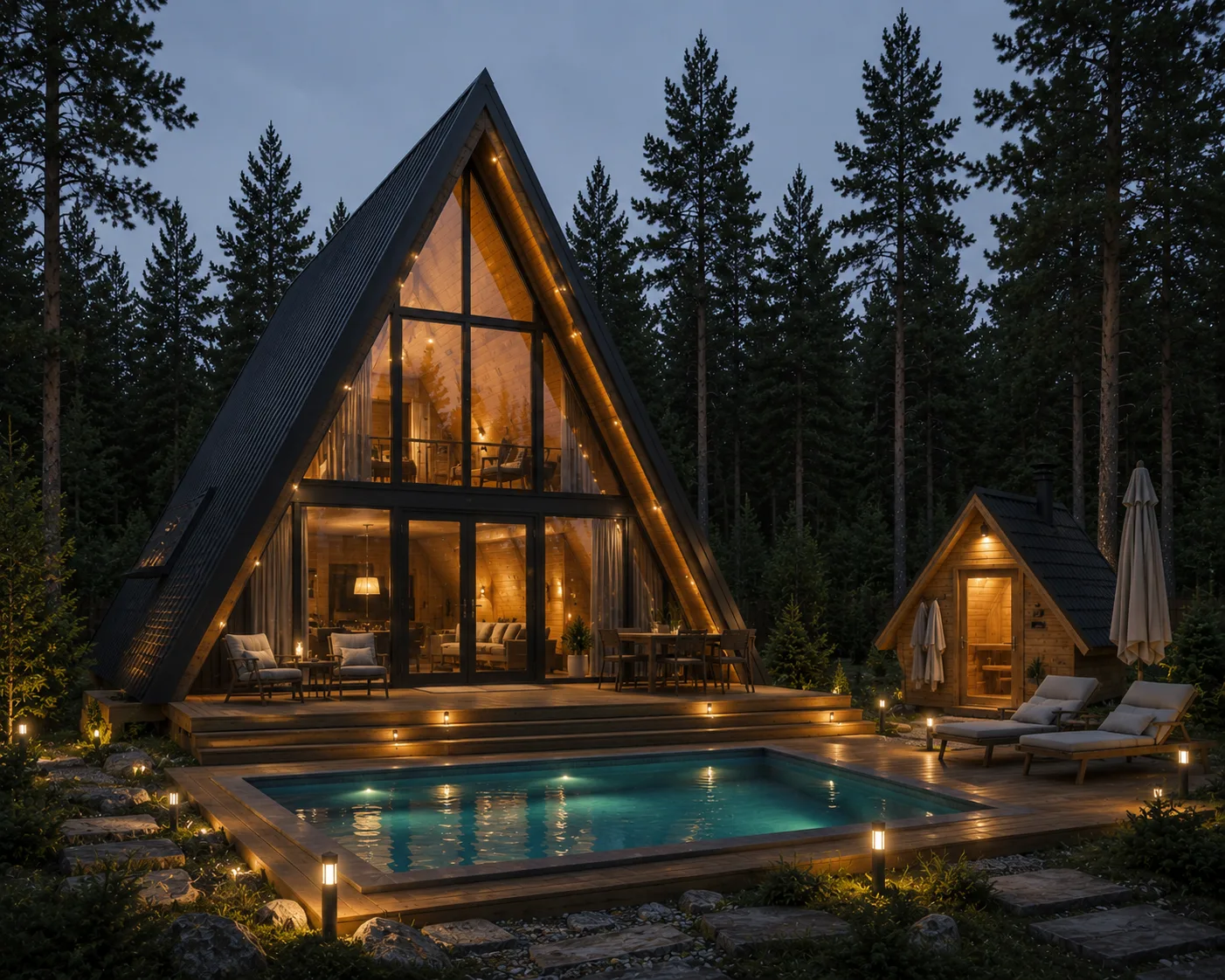 A-frame домик Ember